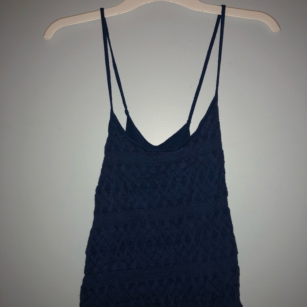 Hollister blue crop top